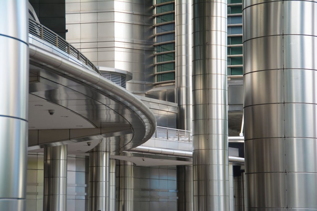 stainless steel building