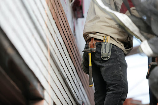 Worker carrying out maintenance tasks